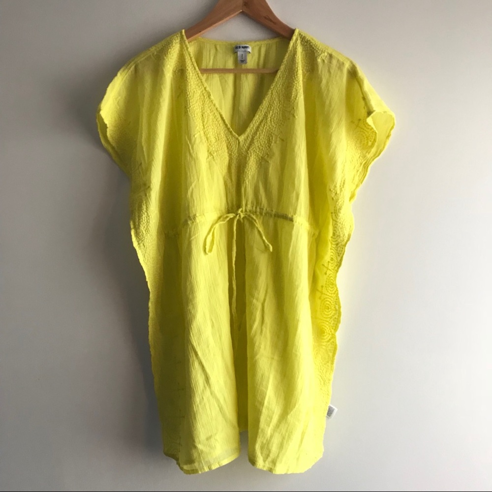 Yellow beach cover up